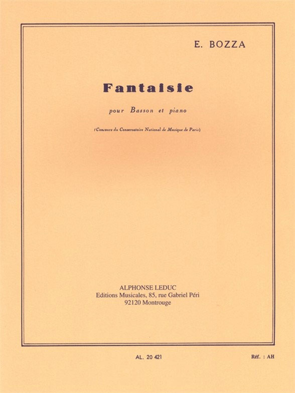LEDUC Fantaisie For Bassoon And Piano
