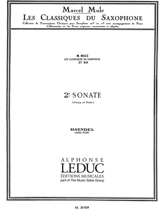 LEDUC Sonata For Violin No.2