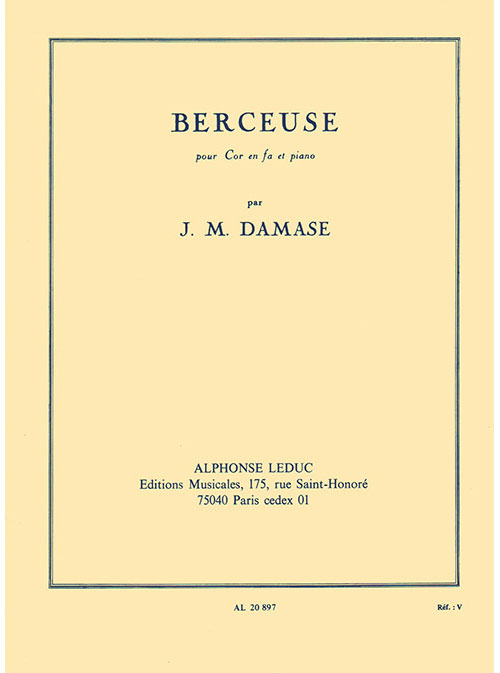 LEDUC Berceuse Cor En Fa Et Piano
