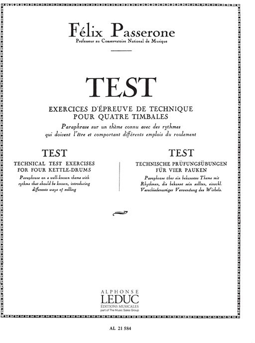 LEDUC Felix Passerone: Test