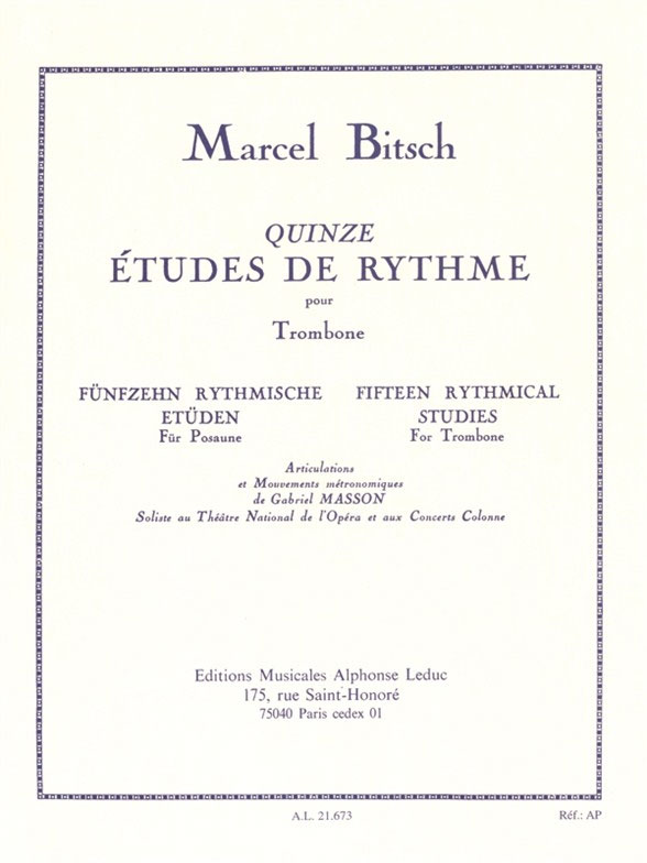 LEDUC 15 Etudes de Rythme