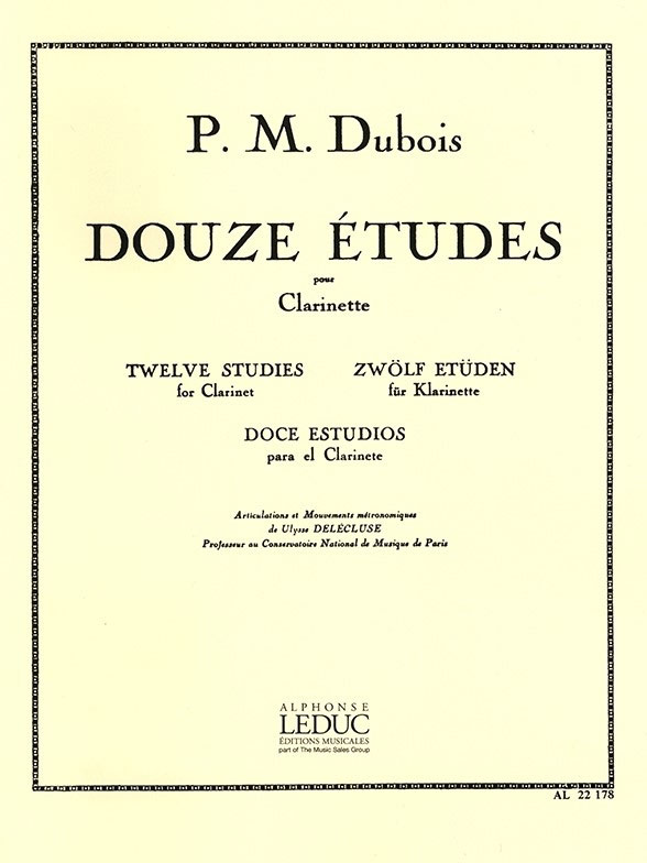 LEDUC 12 Études pour Clarinette