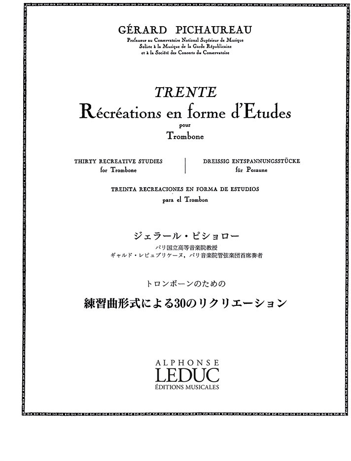 LEDUC 30 récréations en forme d'études