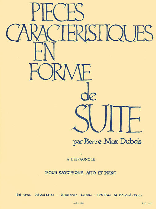 LEDUC Pièces Caractéristiques 1 En Forme De Suite Op.77