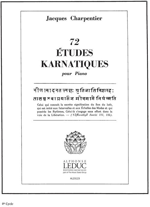 LEDUC 73 Études Karnatiques Cycle 04