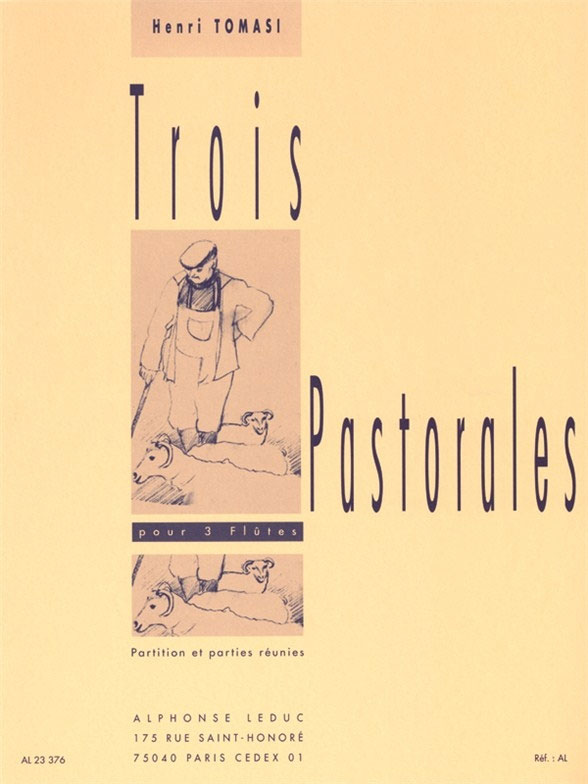 LEDUC Trois Pastorales For 3 Flutes
