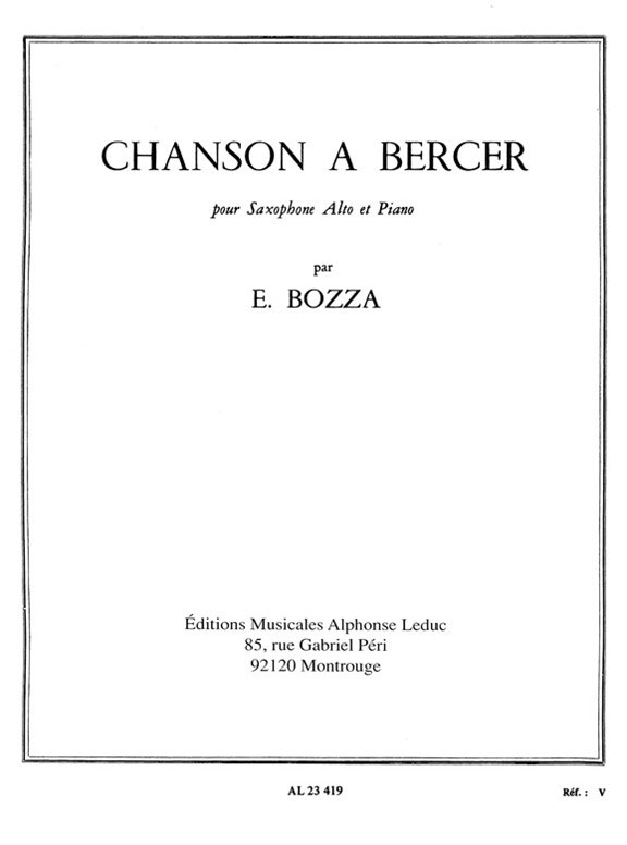 LEDUC Chanson A Bercer