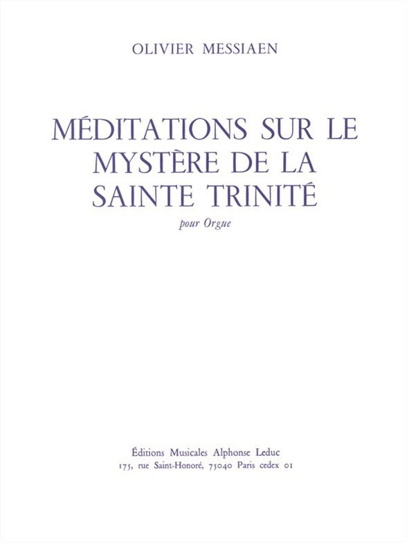 LEDUC Méditations sur le mystère de la Sainte Trinité