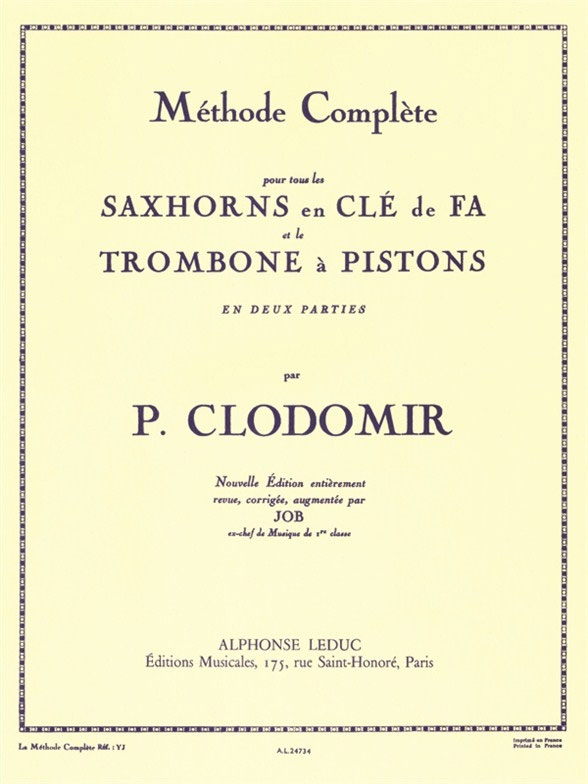 LEDUC Méthode Complète pour tous les Saxhorns en Clé de