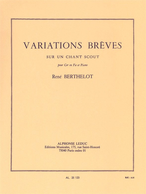 LEDUC Variations breves sur un Chant scout