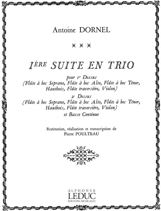 LEDUC Louis-Antoine Dornel: Suite en Trio No.1