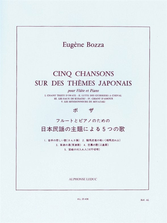 LEDUC Cinq Chansons Sur Des Thèmes Japonais