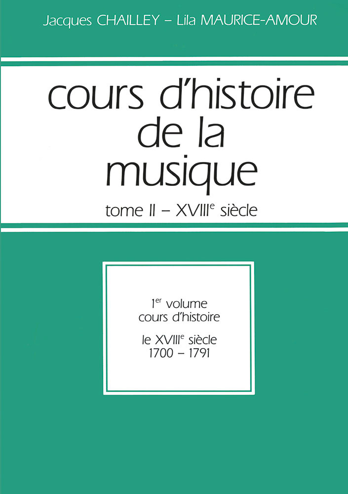 LEDUC Cours d'histoire de la musique : Tome 2 vol. 1