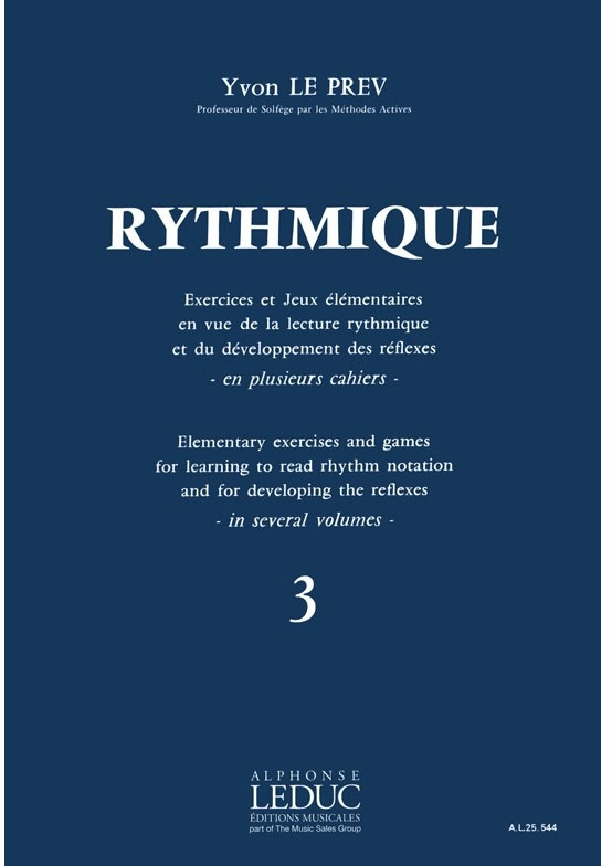 LEDUC Rythmique, Exercices et jeux - Vol. 3