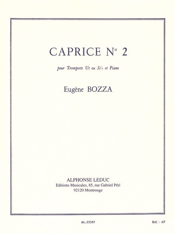 LEDUC Caprice No.2 For Trumpet and Piano