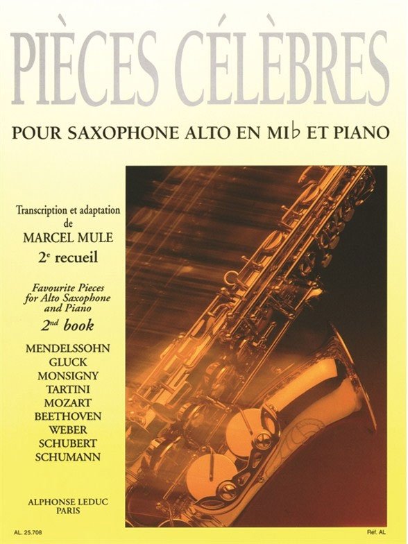 LEDUC Famous Pieces For Alto Saxophone and Piano Vol. 2