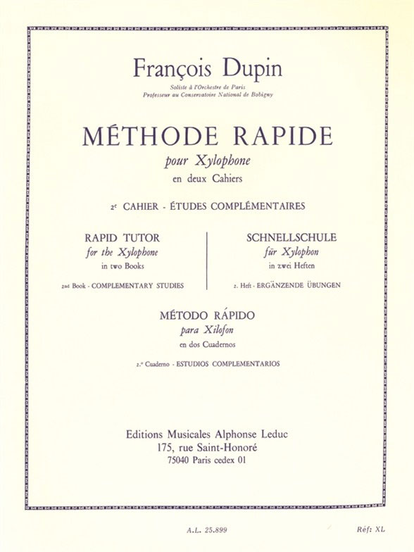 LEDUC Methode rapide pour Xylophone Vol.2