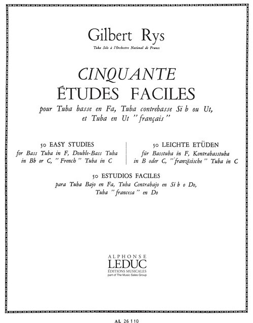 LEDUC Gilbert Rys: 50 Etudes faciles