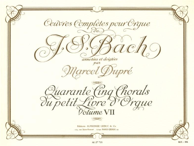 LEDUC Oeuvres Complètes Pour Orgue Volume 7