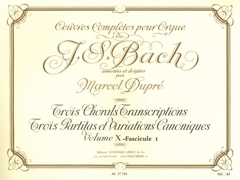 LEDUC Oeuvres Complètes Pour Orgue Volume 10,1
