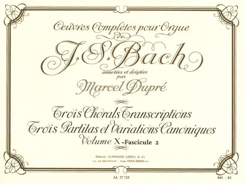 LEDUC Oeuvres Complètes Pour Orgue Volume 10,2