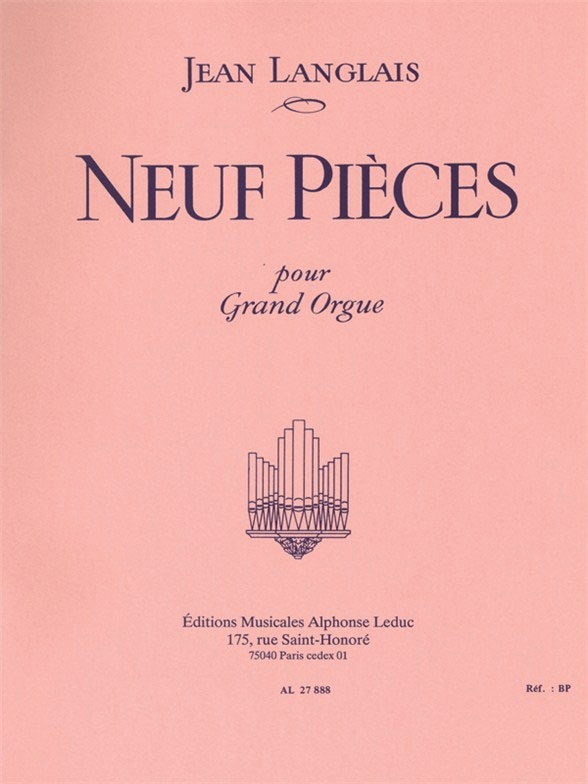 LEDUC 9 Pieces pour Grand Orgue