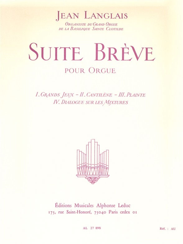 LEDUC Suite Breve pour Orgue
