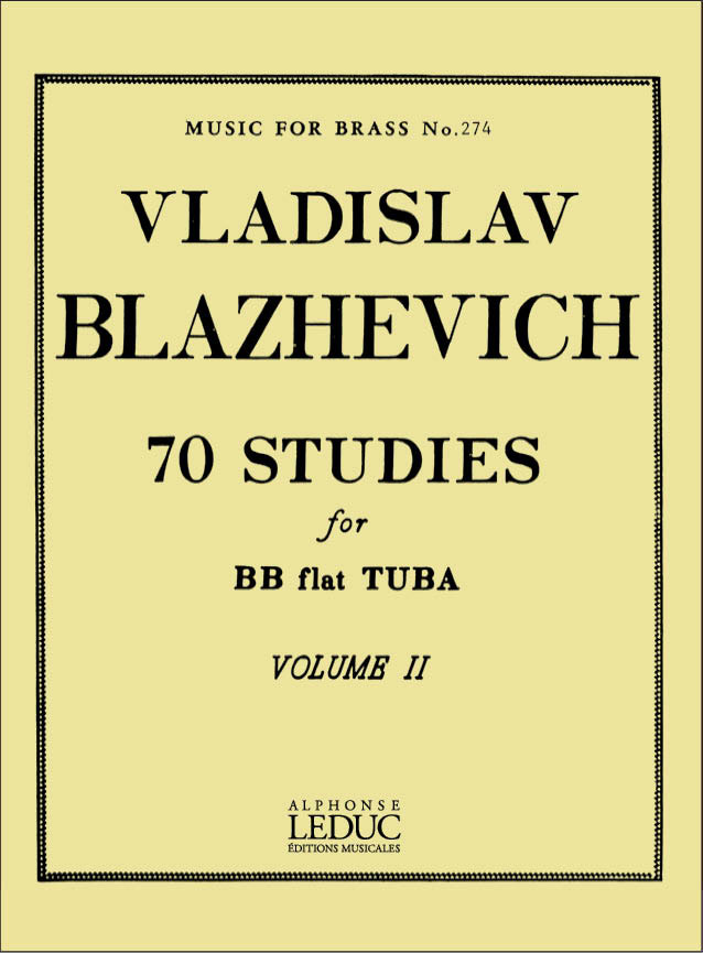 LEDUC 70 Studies for Bb Flat Tuba BC Vol. 2