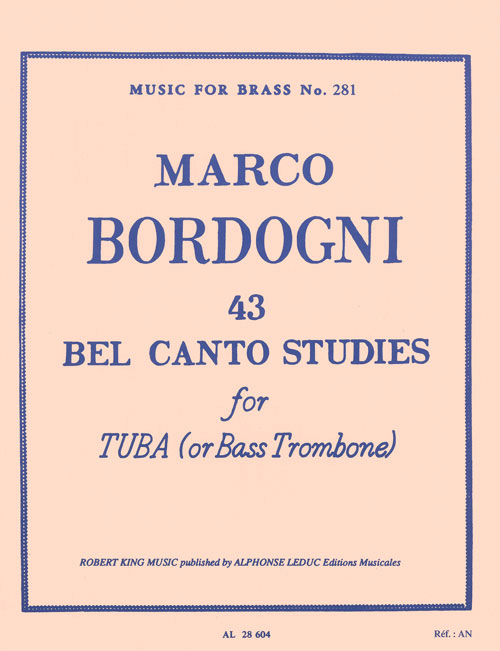 LEDUC 43 Bel Canto Studies ( Tuba/Bass Trombone )