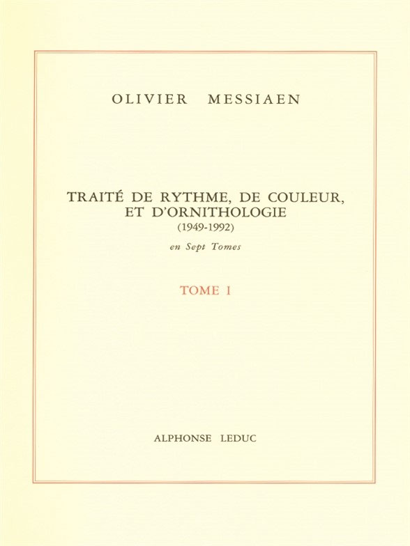 LEDUC Traité de Rythme, de Couleur et d'Ornithologie