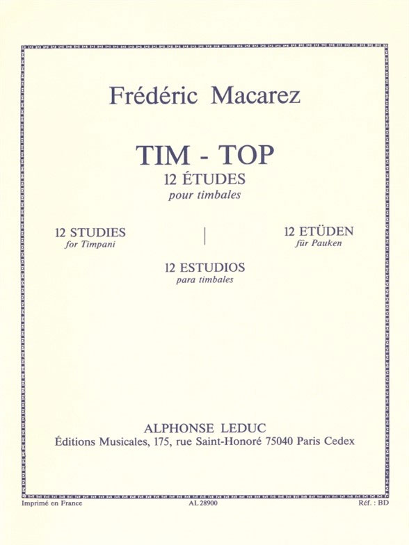 LEDUC Tim-Top -12 Etudes