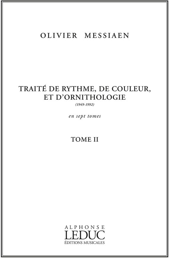 LEDUC Traité de Rythme, de Couleur et d'Ornithologie