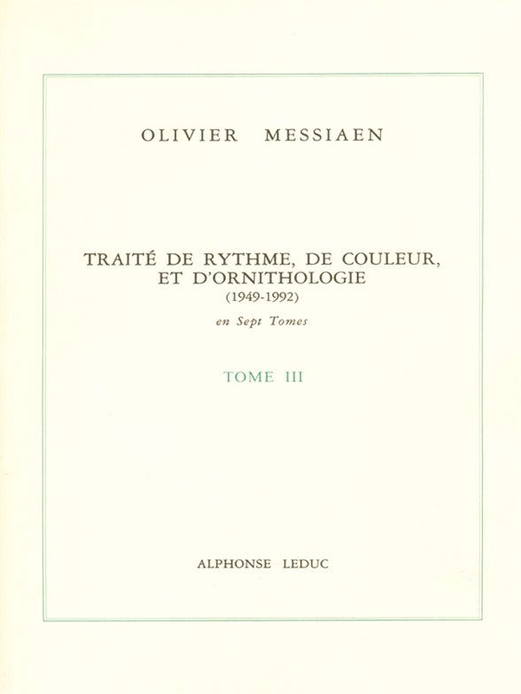 LEDUC Traité de Rythme, de Couleur et d'Ornithologie