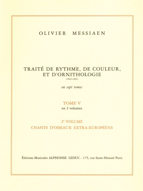 LEDUC Traité de Rythme, de Couleur et d'Ornithologie