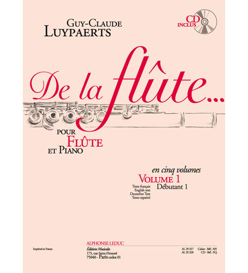 LEDUC Guy-Claude Luypaerts: de La Flûte Vol. 1