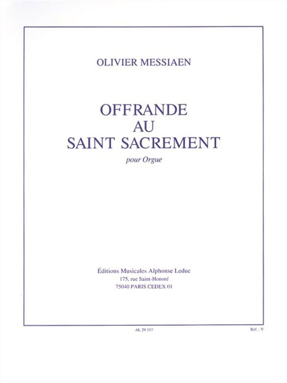 LEDUC Offrande Au Saint Sacrement