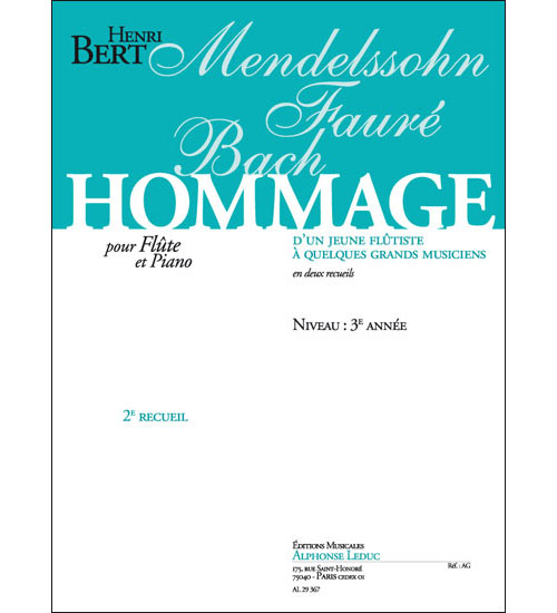 LEDUC Hommage D'Un Jeune Flutiste Vol. 2