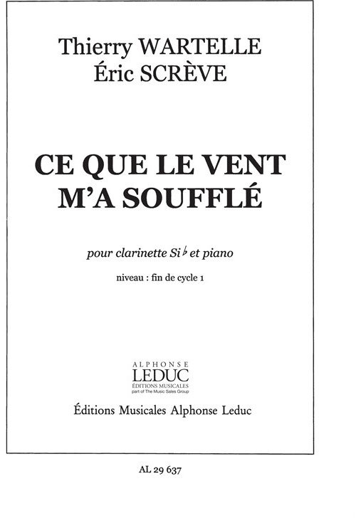 LEDUC Ce Que Le Vent M'A Souffle