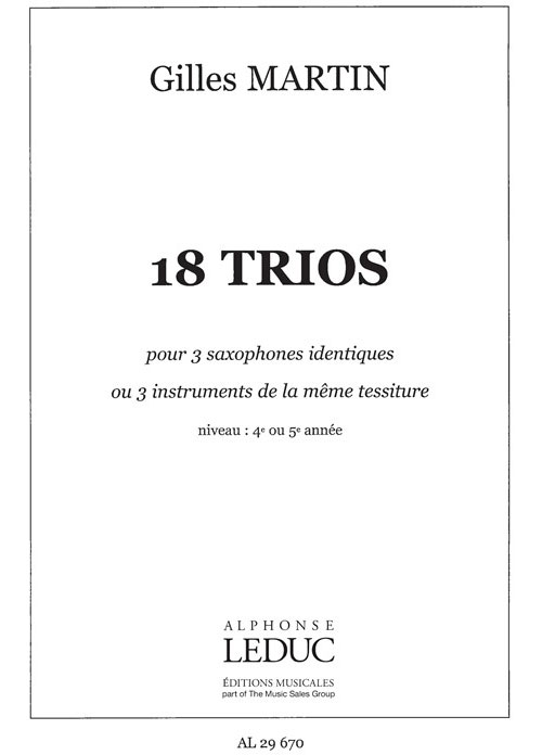 LEDUC 18 Trios pour Instruments identiques