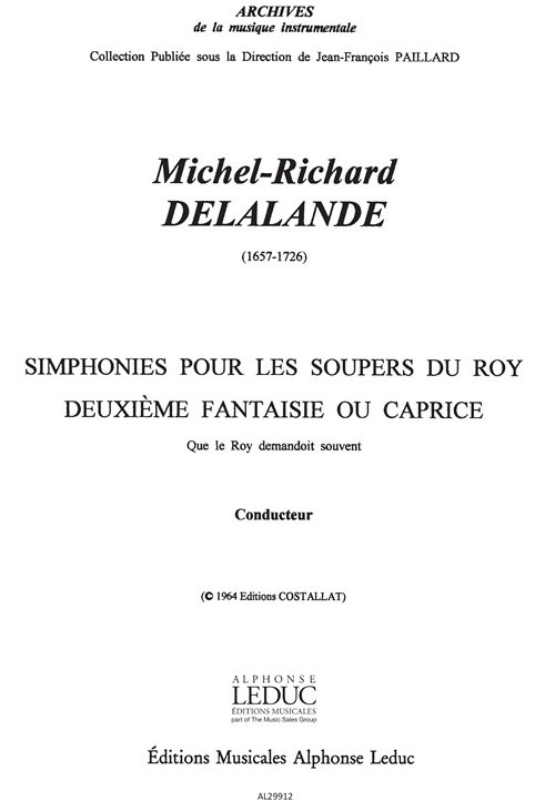 LEDUC Michel Richard Delalande: Caprice No.2