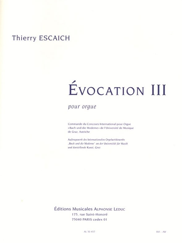 LEDUC Evocation III (on 'Nun komm, der Heiden Heiland')