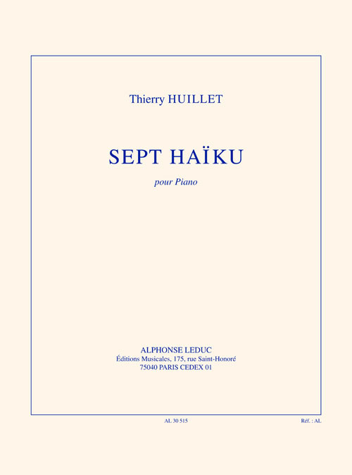 LEDUC 7 haïku pour piano solo