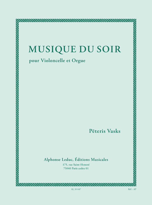 LEDUC Musique du soir (7e/8e) pour violoncelle et orgue
