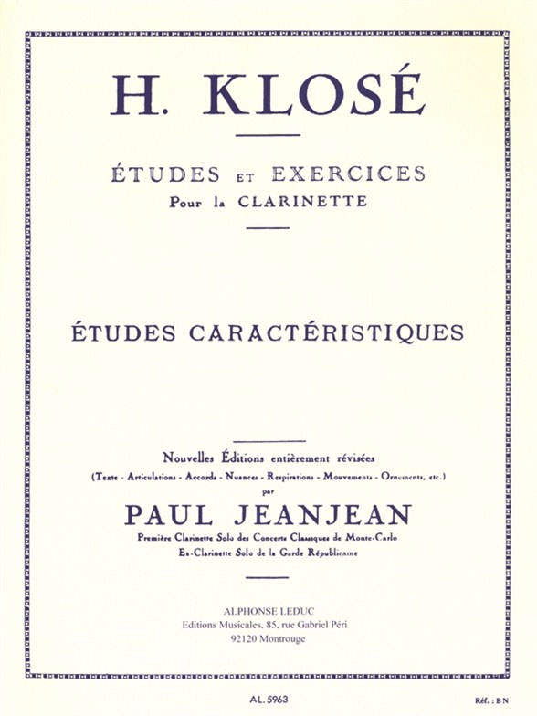 LEDUC Etudes Et Exercices Pour La Clarinette