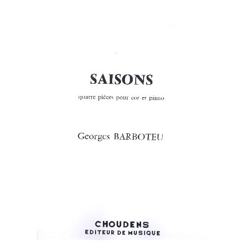 CHOUDENS Saisons pour Cor En Ut et En Fa