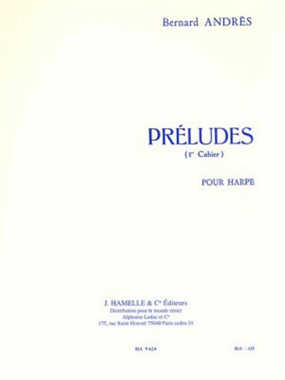 HAMELLE EDITEURS Préludes Vol.1 Nos.1-5