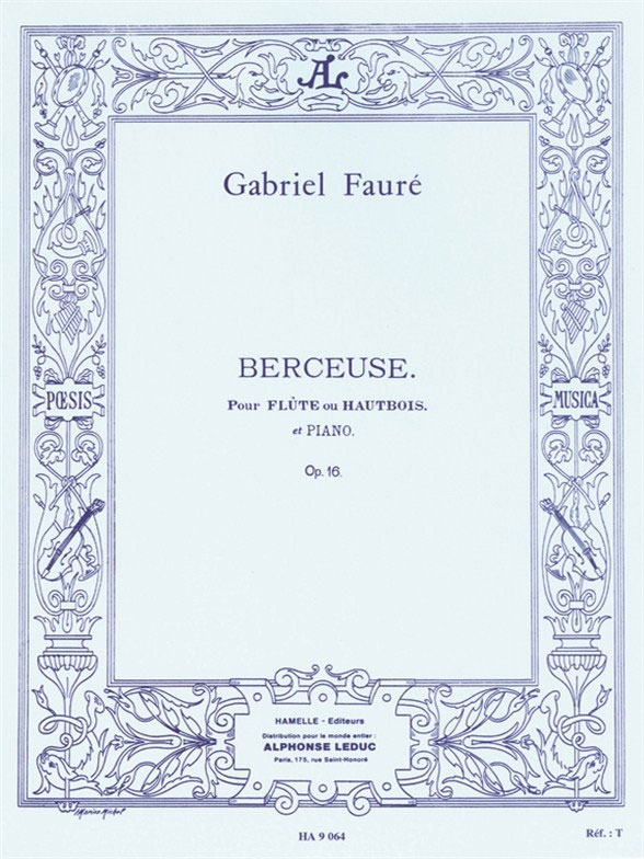 LEDUC Berceuse Op.16 pour flûte ou hautbois et piano