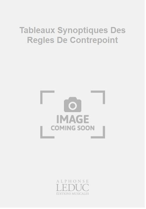 LEDUC Tableaux Synoptiques Des Regles De Contrepoint
