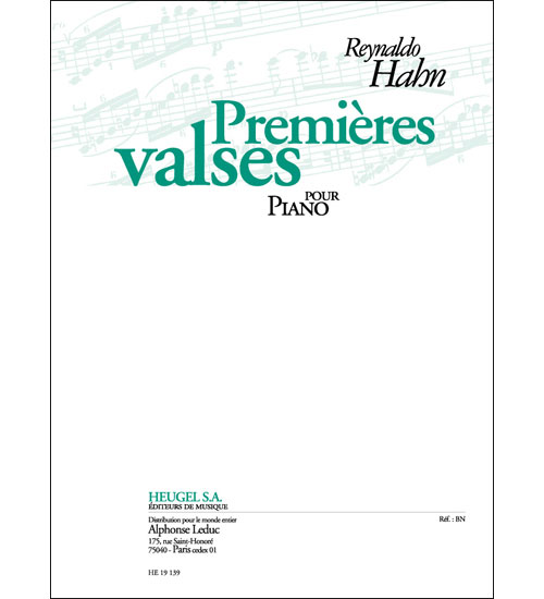 HEUGEL Premieres Valses pour Piano