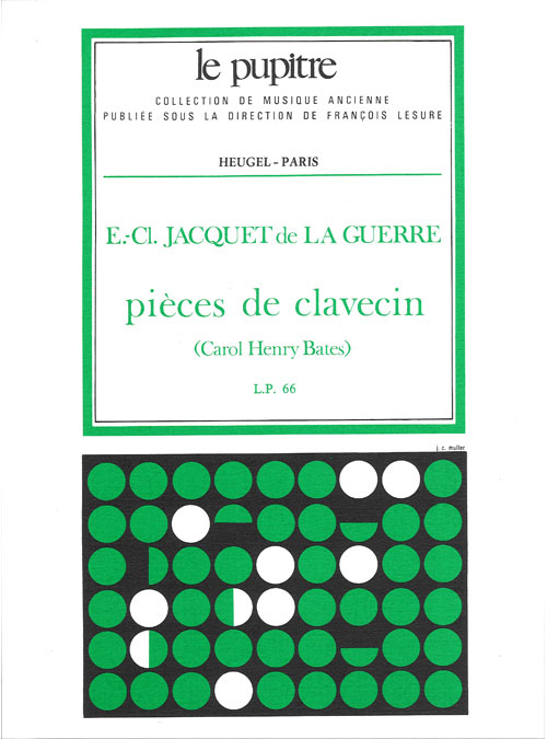 HEUGEL Jacquet de la Guerre: Pieces de clavecin